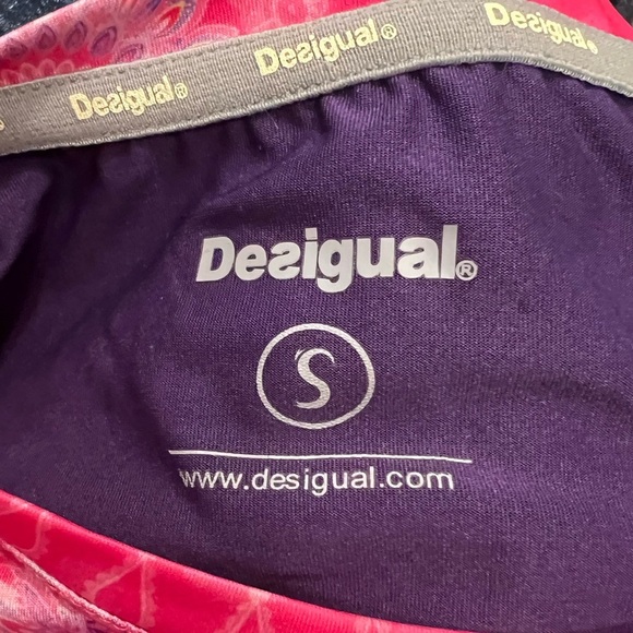 Desigual Athletic Pink and purple Top - Size Small - Picture 3 of 4